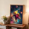 5D Diy Diamond Painting Astronaut Winnie In Space Full Drill Rhinestones Mosaic Embroidery Handmade Products Home Decor Gift