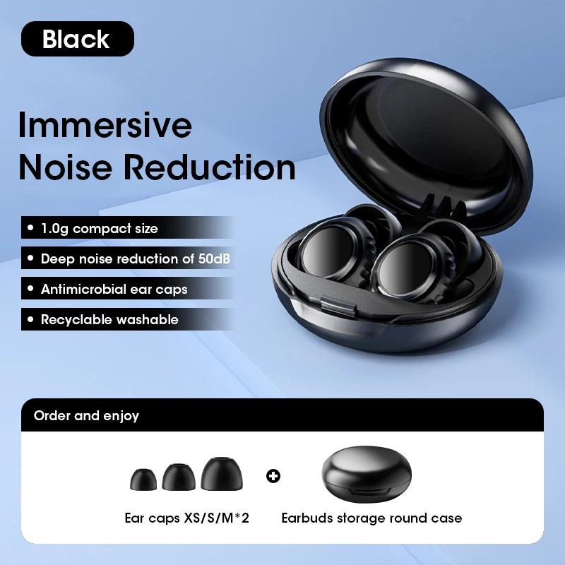 Ear Plugs for Sleeping Noise Cancelling Reusable Soft Silicone Earplugs for Sleeping Studying Traveling Earing Protection