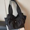 Summer New Large-capacity Solid Color Casual Tote Bag Fashion Cloth Bag Commuter Shoulder Bag Women's Bag
