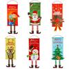 Christmas Decoration Hanging Flag: Santa Claus & Snowman Wall Ornament