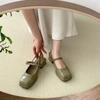 Fashion Women Square Toe Mary Jane Sandals Design Chunky Heel Dress Shoes Summer New Fashion Slingback Walking Party Pumps Zapatos Mujer