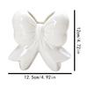 Modern Pink Ceramic Bow Vase Bow Knot Accent Handcrafted Ceramic Vase Simple Style Flower Vase Home Interior