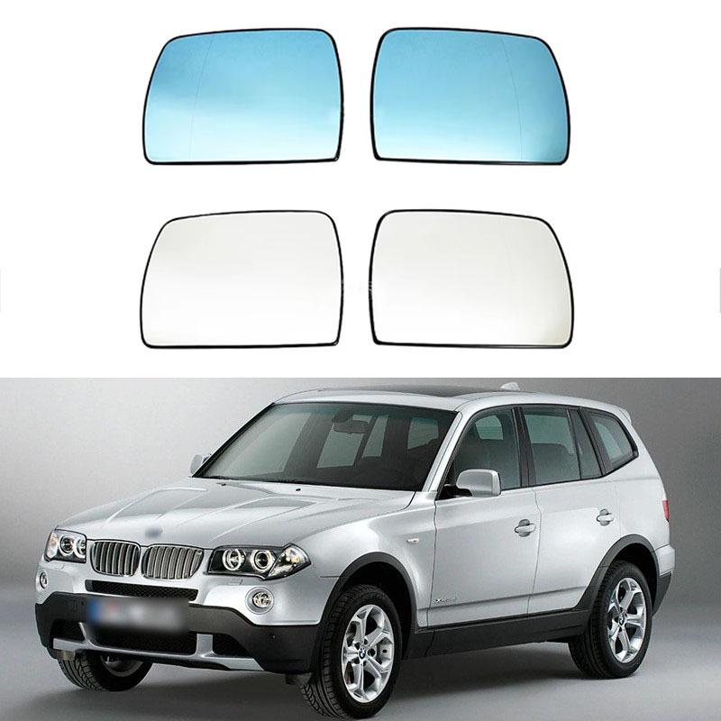 

04-10 BMW X3 E83 Heated Rearview Mirror Lens Replacement - Left/Right Blue - Heated Left