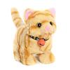 Pluche Elektrisch Kat Speelgoed Voor Kinderen - Interactieve Kitten Simulatie Loopt Knikt Staart Kwispelt Zacht Huisdier Speelgoed