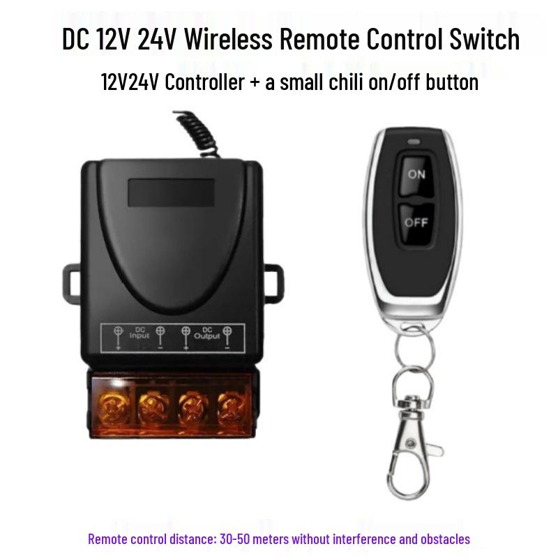 Multi-Voltage Wireless Remote Control Switch for Water Pumps and Electric Vehicle Lighting
