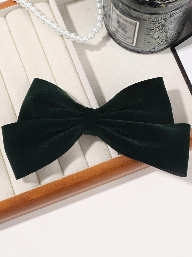 1PCS Velvet Hair Bows Hair Ribbon Clips Hair Accessories for Women Girls Toddlers Kids Baby