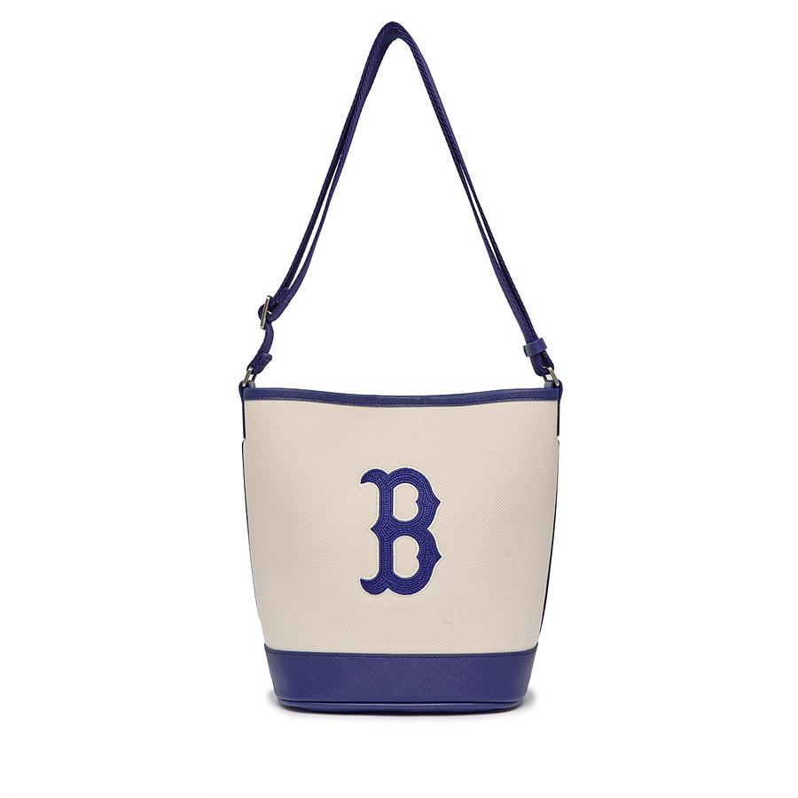Mlb Basic Big Logo Canvas Bucket Bag Bos (Cream)