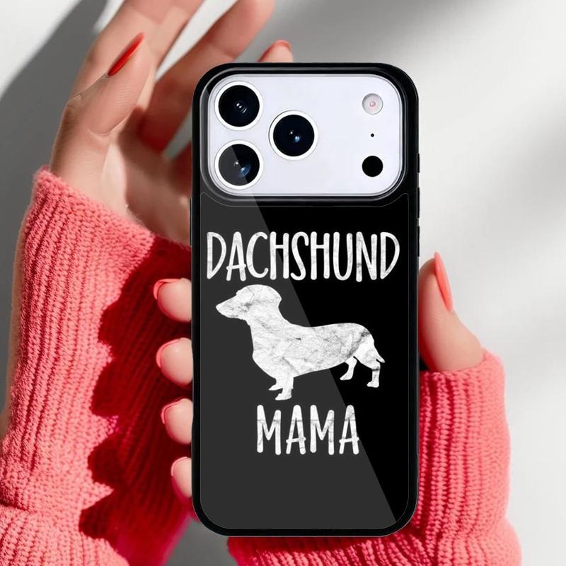 

Dachshund Dog Mom Phone Case for iPhone 17 16 15 14 13 Pro Max Back Cover for 12 11 Pro Coque iPhone 14 Pro Max