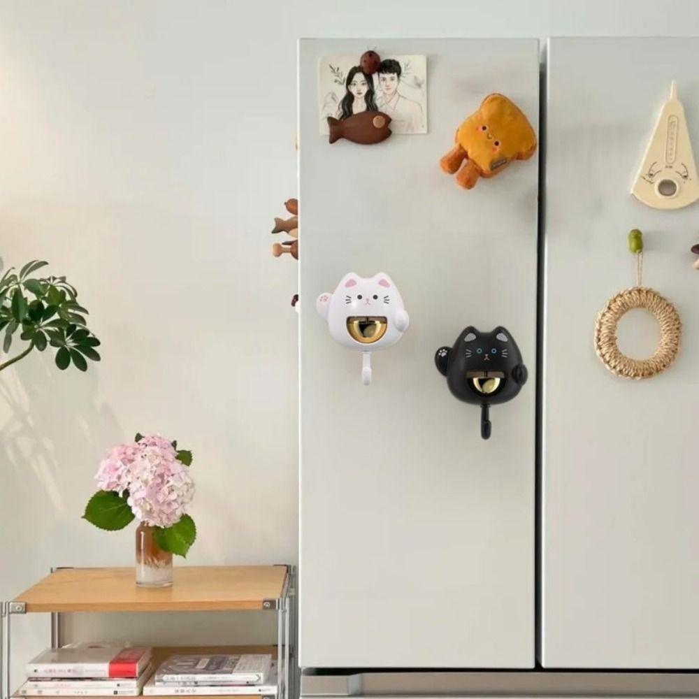 Cute Cat Magnetic Doorbell with Hook Entrance Door Bell New Wind Chime Pendant Home Decor