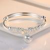 Exquisite Women's Silver Color Adjustable Bracelets with Hollow Bells Ball Fashion Party Female Jewelry Daily Collocation