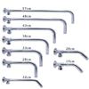19-52cm Shower Head Extension Arm Wall Mounted Stainless Steel Rainfall Extend Pipe Tube Shower Holder Base Bathroom Accessories