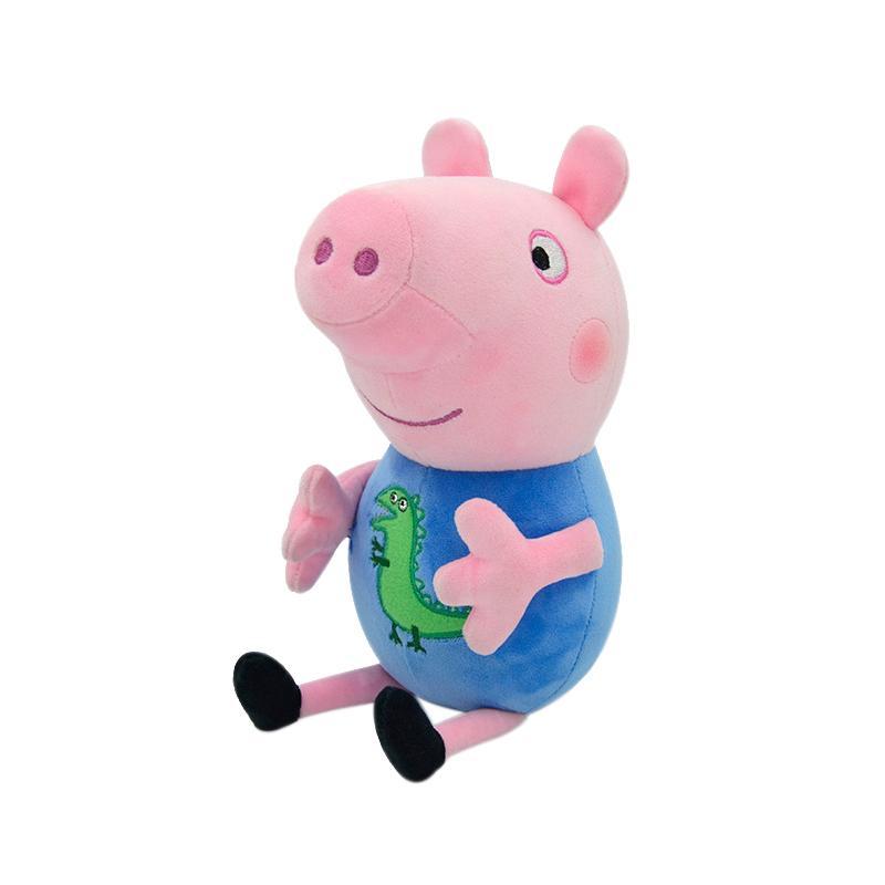 Peppa Pig George Pig Mom Dad Set Plush Toy George Pig Family Plush Doll dinosaur Party Decoration Original box Gift For Children