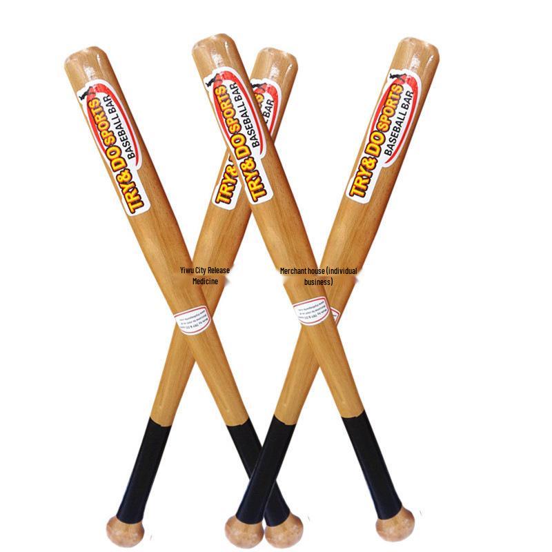 Solid Wood Baseball Bat - Sturdy Self-Defense and Home Protection Tool