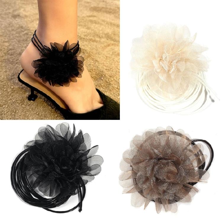 Rose Choker Necklace with Big Flower Fashionable Accessories for Women Girls