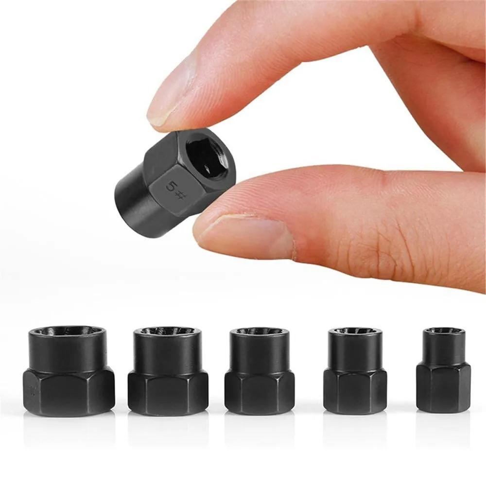 10Pcs Socket Set 9-19mm Damaged Nut Bolt Screw Remover Adopter Car Extractor Threading Tool Box for Electric Drill