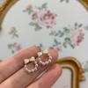 Women's Light Luxury Bow Pearl Stud Earrings - Chic, Versatile, and Sweet Oil Drop Design