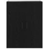 Wall Mounted Cabinet Black Oak Effect 69.5 x 34 x 90 cm