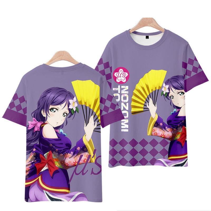Anime LoveLive! Superstar!! 3D T Shirt Women Men Summer Fashion Round Neck Short Sleeve