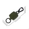 Porte-clés Métallique à Clip Rétractable Attache Facile Porte-Mousqueton pour Pêcheurs,
