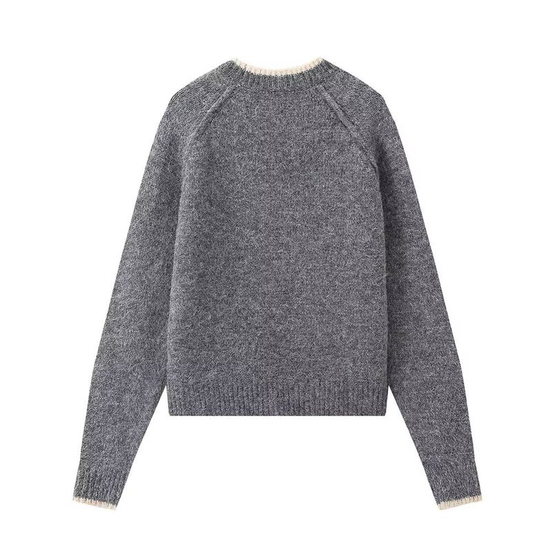 Jnleaog Autumn New Women's Clothing Fashion Style French Style Fashion All-Match Casual Knitting Pullover Tops