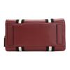 Bally Red And White Striped Fashion Boston Leather Crossbody Handbag Women handbag Dark-Red 6219689-00524
