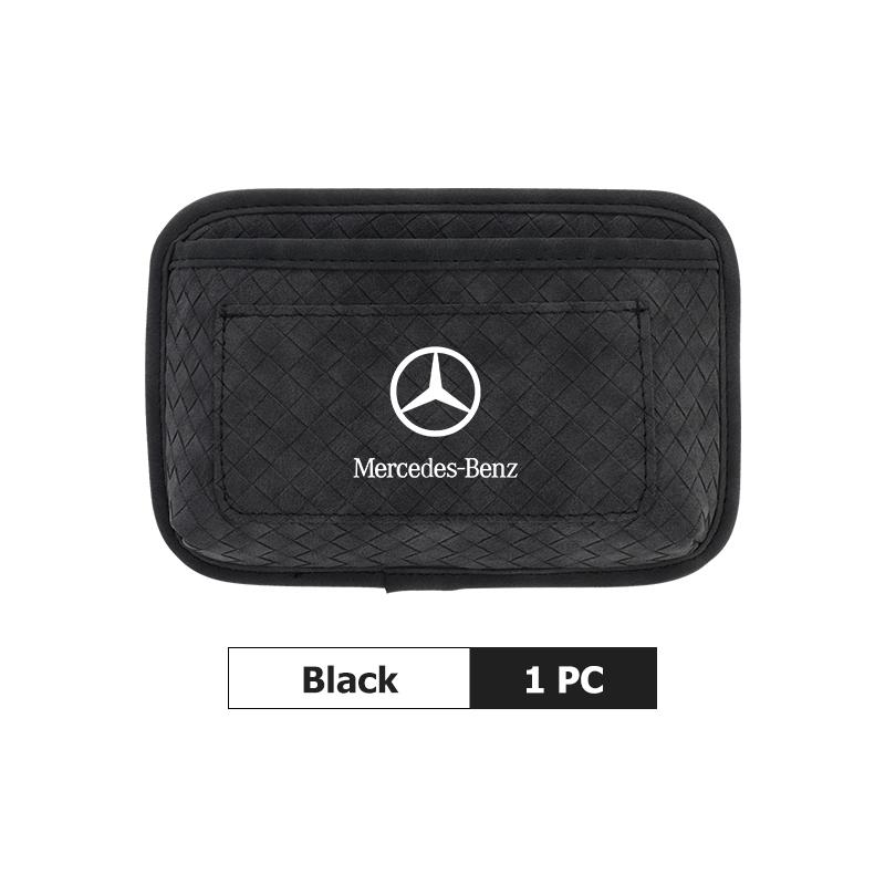 Car Sticker Car Door Sticky Storage Pocket Seat Back Organizer Bag For Mercedes Benz AMG A C E S G Class W201 W210 W108 W204 W20