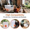 Automatic Chicken Feeder DIY Rainproof Poultry Feeder Port Kit Durable Food Control Feeder Chicken Feed Trough Farm Equipment