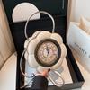 Women's bag fashion personality clock messenger bag European and American creative clock shape three-dimensional portable shoulder bag
