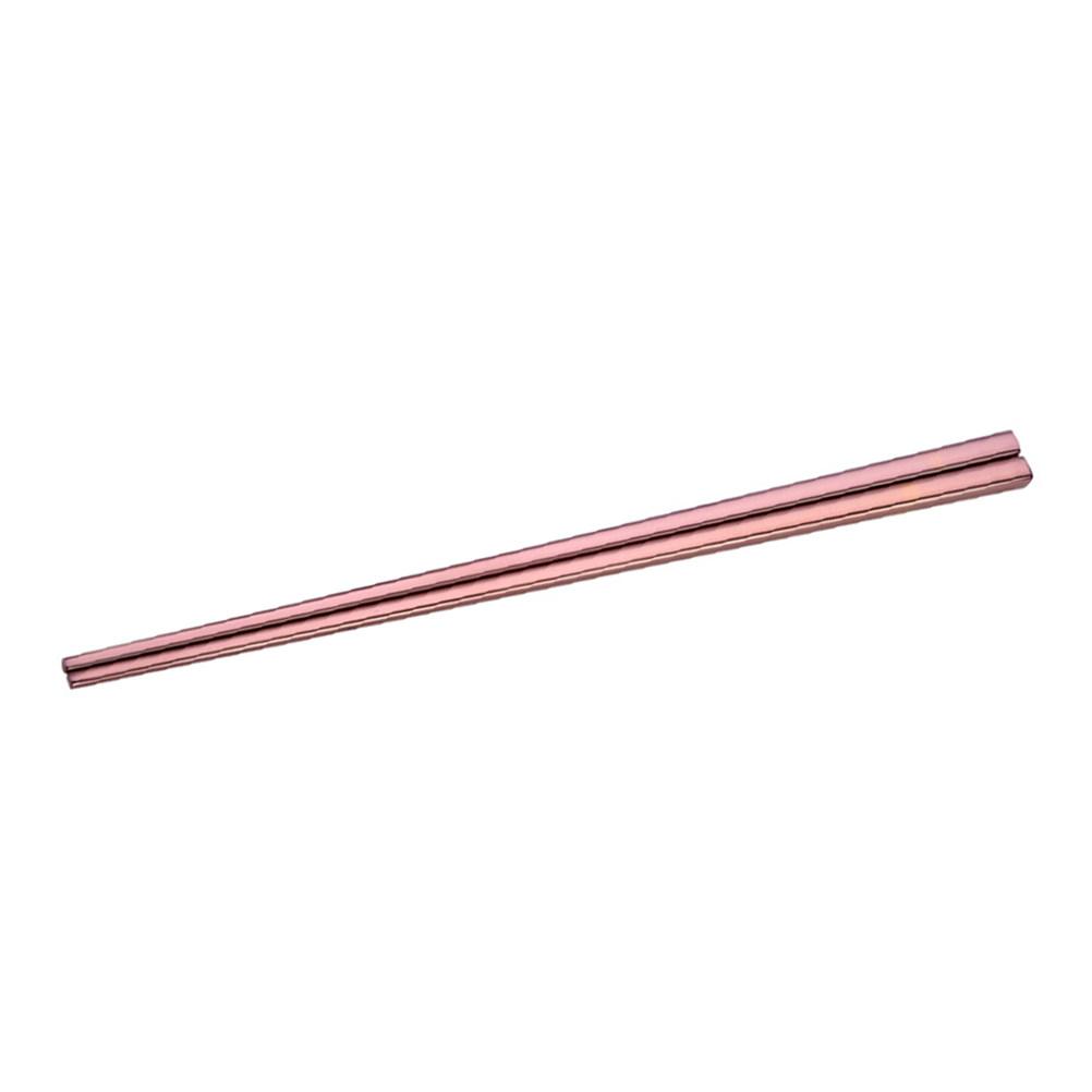 Ein Paar Edelstahl-Essstäbchen Galvanisierte Form Leicht zu Reinigen Wiederverwendbare Metall-Essstäbchen Perfekt zum Servieren 23cm