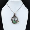 Tree Of Life Chrysoprase Pendant Copper Wire Wrapped Pendant Handmade Pendant Copper Jewelry Gemstone Pendant Gift For Her Wire Wrap Jewelry