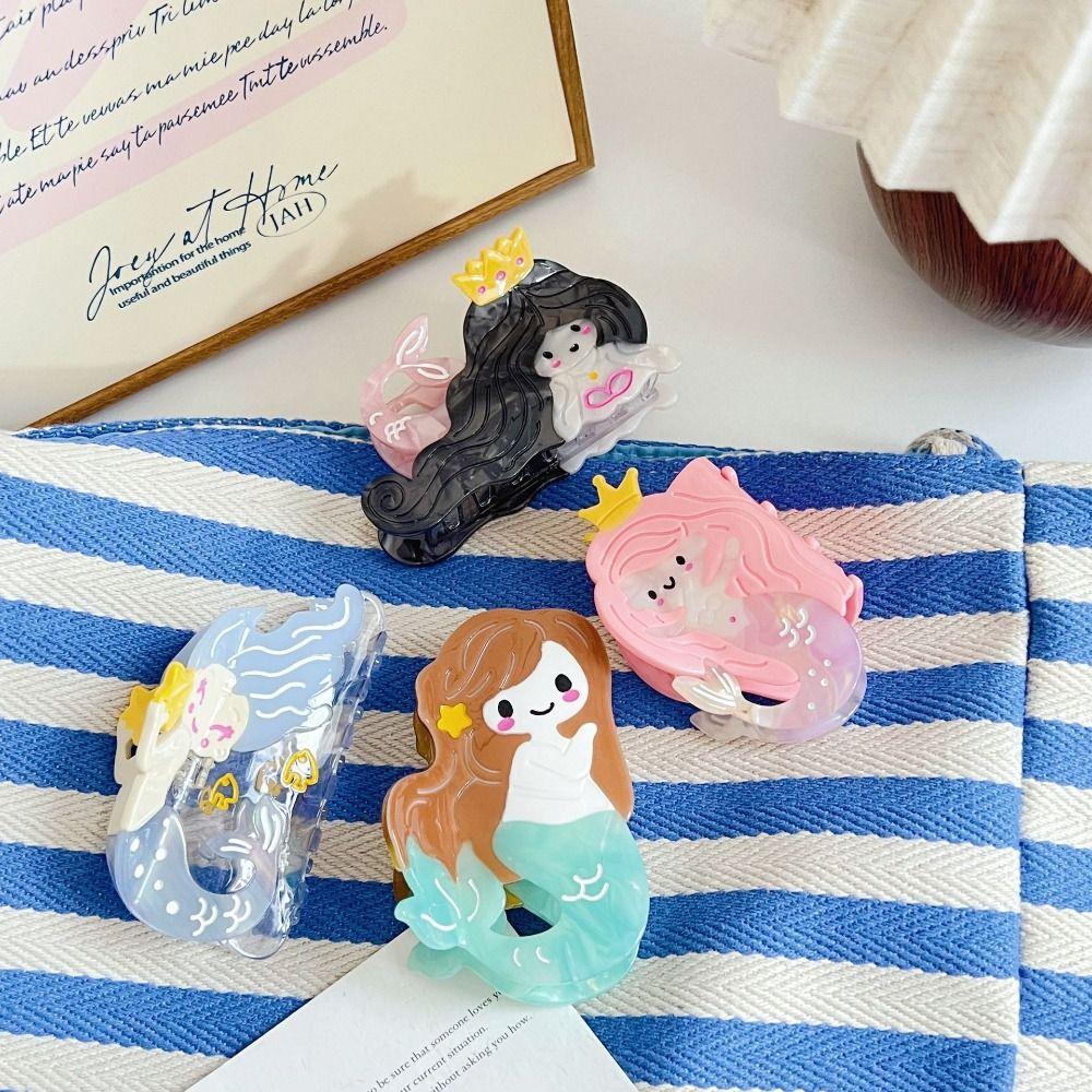 Ponytail Clip Creative Hair Claw Geometry Acetic Acid Shark Clip  Streetwear