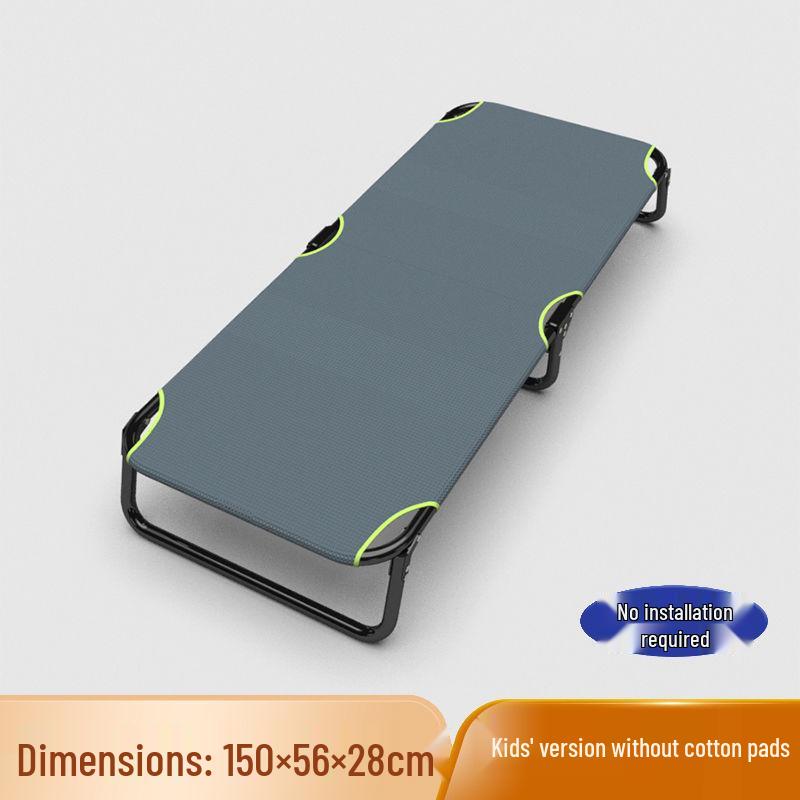 Portable Folding Camping Bed - Compact Outdoor Nap Bed & Single Lounge