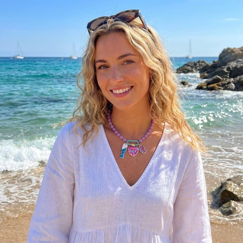 Handmade Beaded Necklace Starfish Shell Charm Multi-Layer Necklace Boho Necklace  Jewelry Gifts