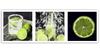 Canvas Print, Green Lemon Set