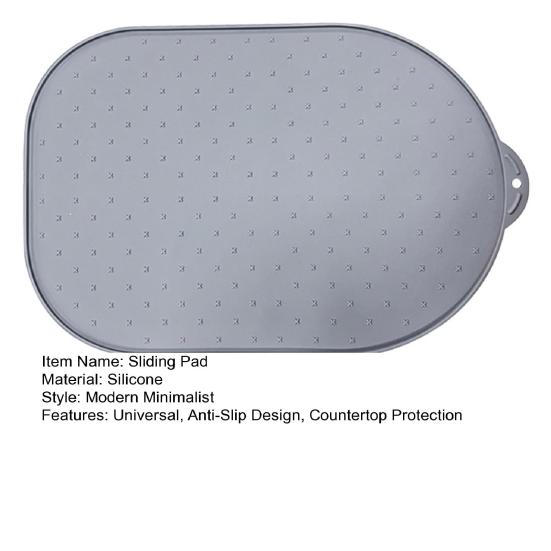 Universal Sliding Pad for Stand Mixers Silicone Waterproof Blender Pad Heat Resistant Non-Slip Mixer Pad Protects Countertops Kitchen Accessory