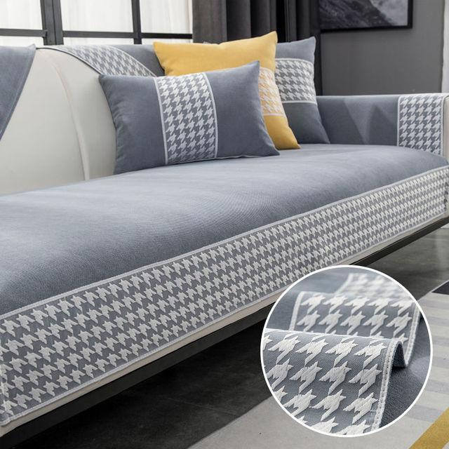 Cotton Linen Sofa Cover High High-grade Anti -Slip Sofa Cushion Sofa Towel Home Use Living Room Sofa Full Cover Four Seasons Available