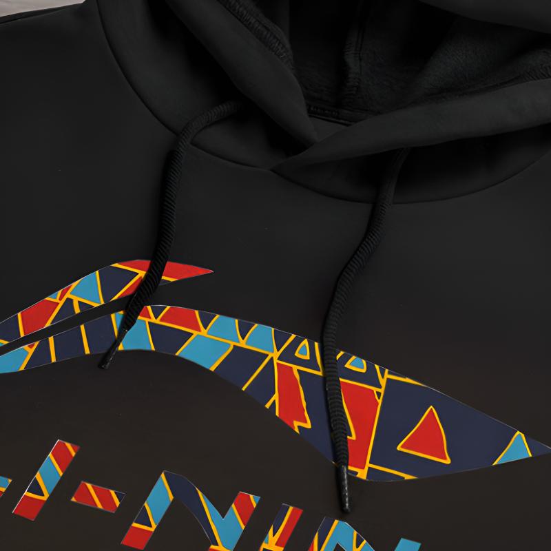 Li Ning Fashion Logo Letter Print Loose Cotton Fleece Warm Comfortable Versatile Hooded Sweatshirt Long Sleeve Casual Sports Suit YWDV375-3+YKLV207-1