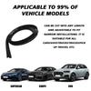 1.7M/5.6Ft Length Car Windshield Cowl Rubber Seal Strip H-Shape Profile Rubber Auto Front Rear Windshield Seal All Weather