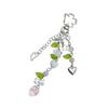 Strawberry Leaf Pendant Sweet Phone Chain Strap Hangings Decoration Keychain Lanyard Small Gift for Women Girls