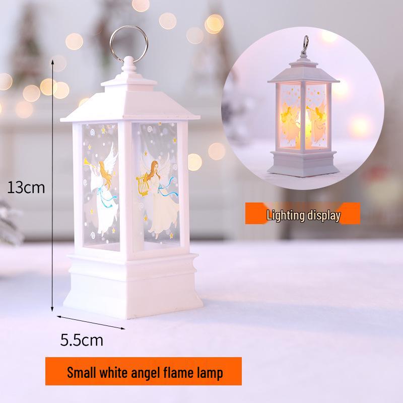 Christmas LED Flame Mini Oil Lamp - Handheld Lantern for Bar, Restaurant, or Home Decor