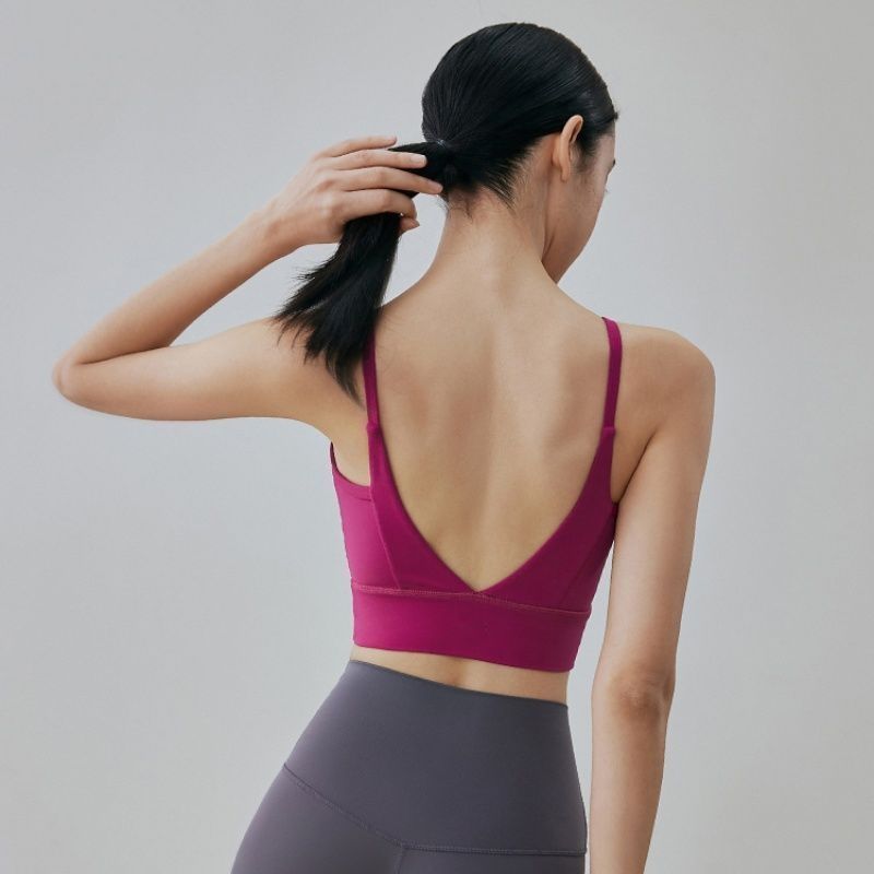 

Y Глубокий V Красивая спина Майка Женская Спортивная Фитнес Тонкие бретели Пилатес Тренировки Йога Бретели Топы Rose Red S