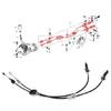 Heat Resistant Car Manual Gear Shifts Cable for K24 5/6 Speed 54310-SDA-L02 54310SDAL02 Offer Long Lasting Performances