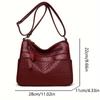 Casual Women's Crossbody Bag with Stripes, PU Leather, Tassel Detail, Lightweight, Removable Strap
