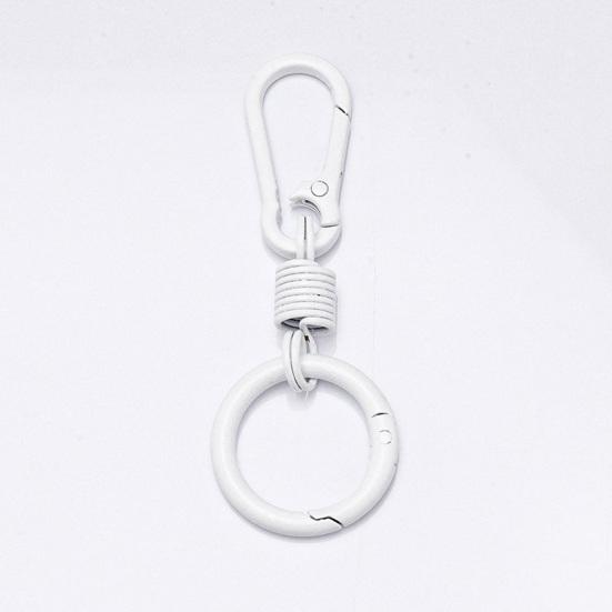 Ağır Hizmet Metal Karabina Anahtarlık Taşınabilir Hafif Kemer Sırt Çantası Asma Anahtarlık Outdoor Araba Ev Anahtarları Halkası Klips Tutucu Düzenleyici