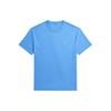Polo Solid Logo Embroidered Knit Crew Neck Loose Fit Short Sleeve T-Shirt Men Tops Blue MNPOTSH1N822147-400