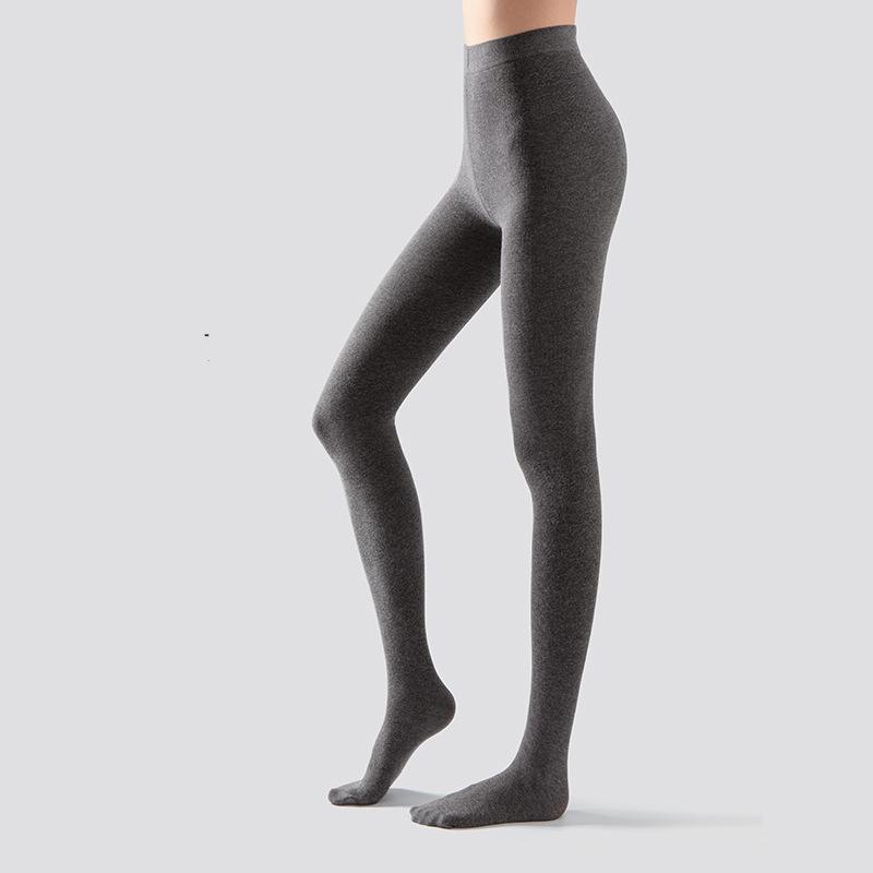 Frühlings-Rippstrick-Strumpfhose Damen Hohe Taille Elastisch Schlank Strumpfhose Y2K Ootd Streetwear Basic Strumpfhose M black