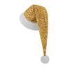 Christmas Sequin Hat with Long Plush, Festive Winter Hat for Holiday