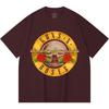 Camiseta de Algodón Pesado 100% 230 Gsm Camiseta de Algodón Pesado Unisex con Estampado de Banda de Rock Música Popular