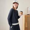 Women's Faux Two-Piece Fine Wool Sweater