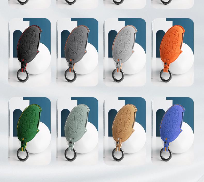 Alcantara Suede 3D Key Cover for Hyundai ix35, Elantra, Mistra, Yuedong